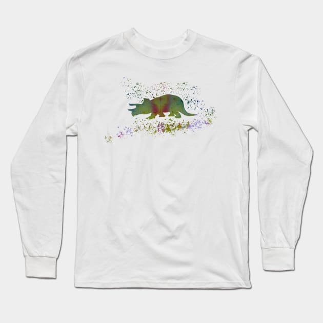 Triceratops Long Sleeve T-Shirt by BittenByErmines